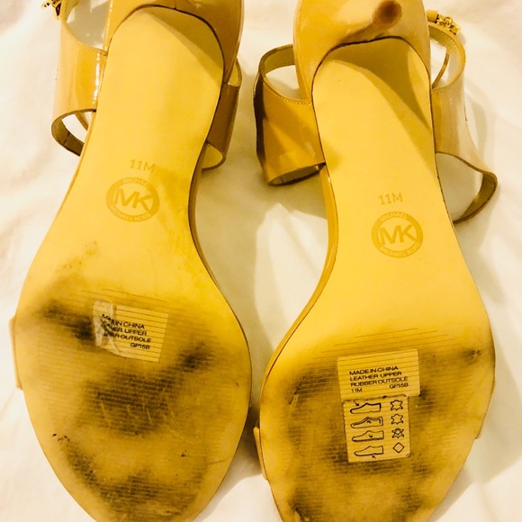 EUC Michael Kors nude patent strappy stilettos 11 - Picture 4 of 4